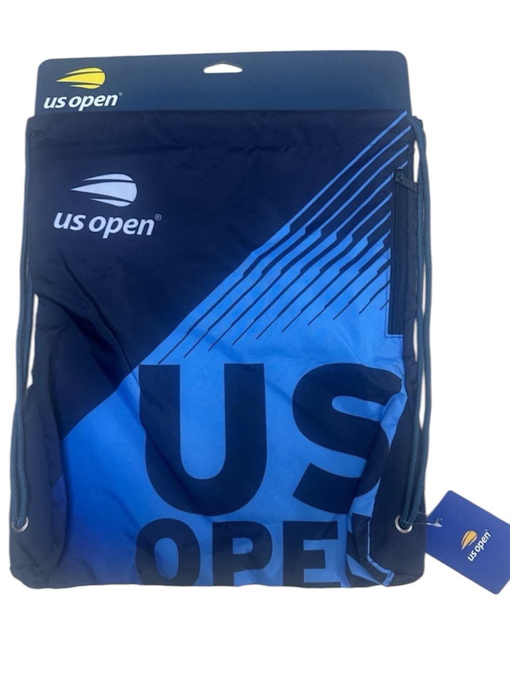 🆕 🎾 US OPEN Men's Blue Drawstring bag Athletic Training NWT